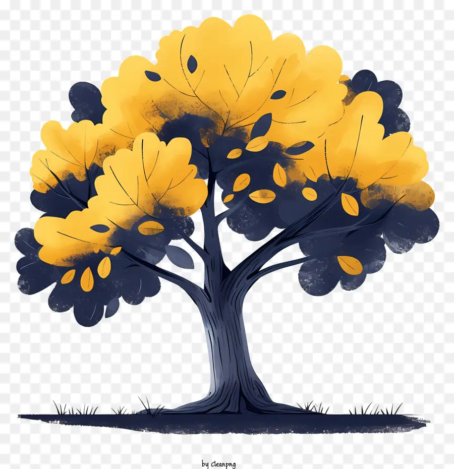 Oak Tree，Amarelo árvore PNG