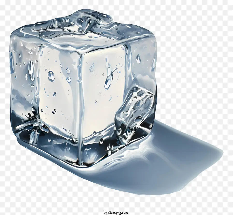 Cubo De Gelo，Cubo De Gelo Claro PNG