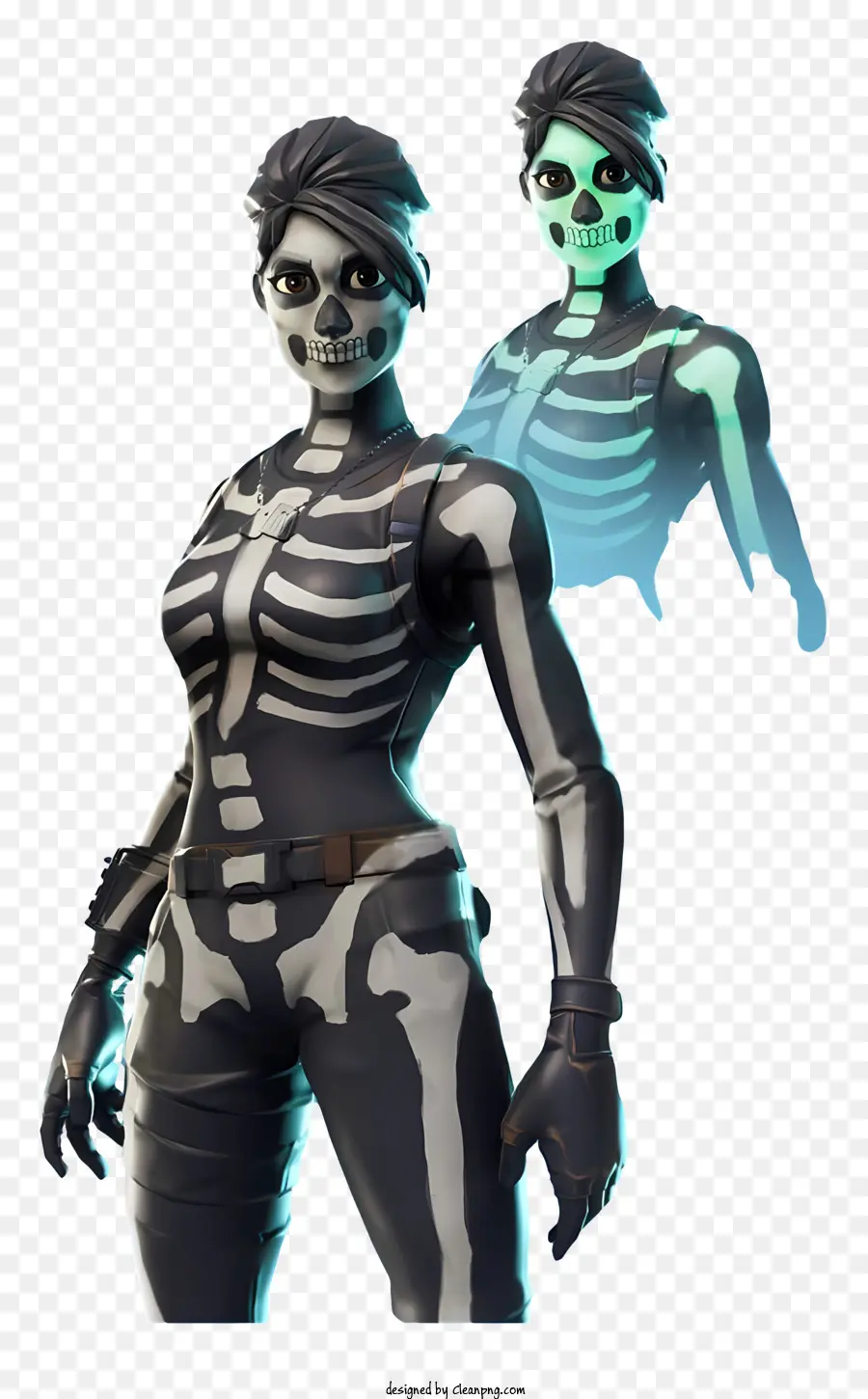 Fortnite，Crânio Feminino PNG