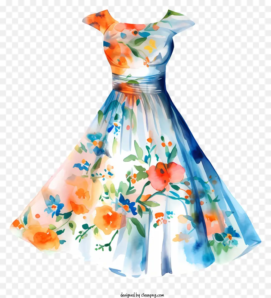 Dia Do Vestido，Vestido De Padrão Floral PNG