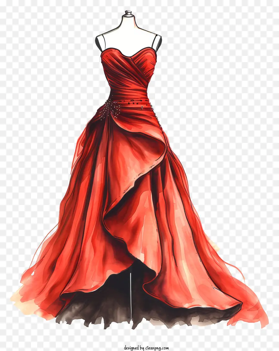 Dia Do Vestido，Vestido De Esfero Vermelho PNG