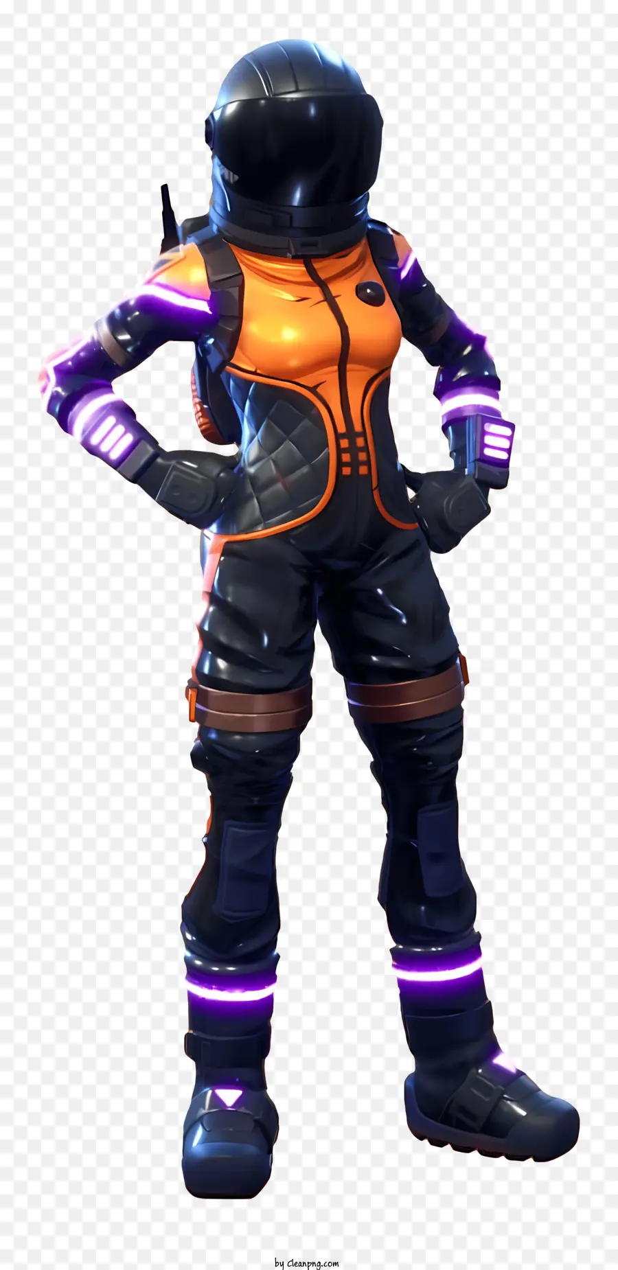 Fortnite，Personagem De Roupa Neon PNG