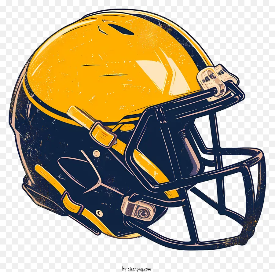 Capacete De Futebol，Michigan Wolverines PNG