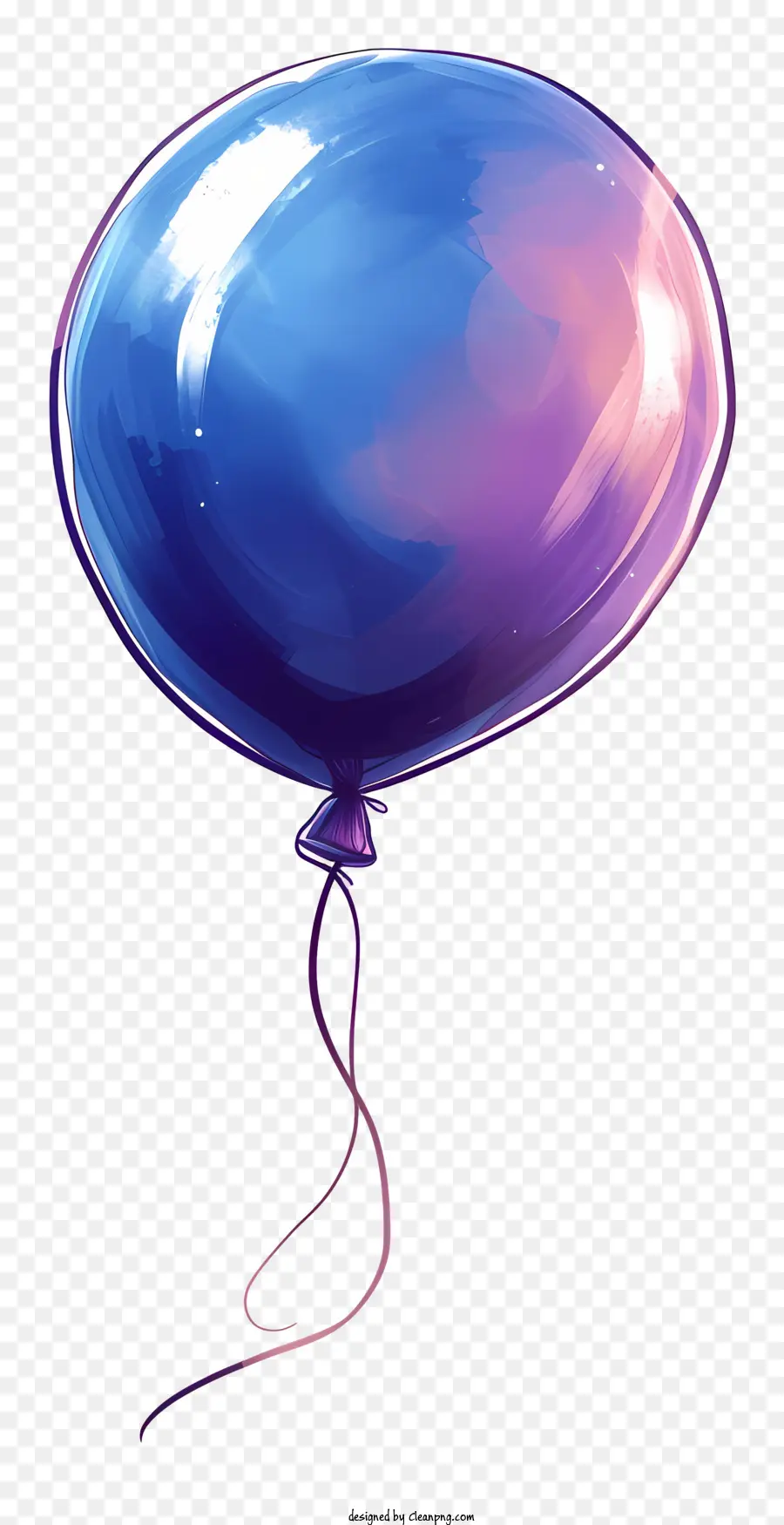 Balão，Balão Preto E Azul PNG