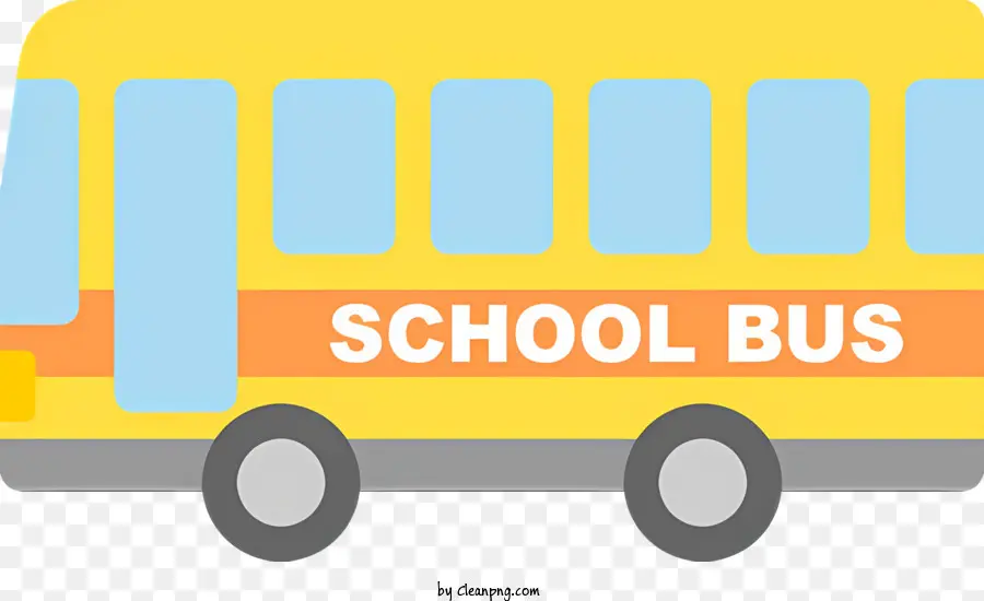 ônibus Escolar，Corpo Amarelo PNG