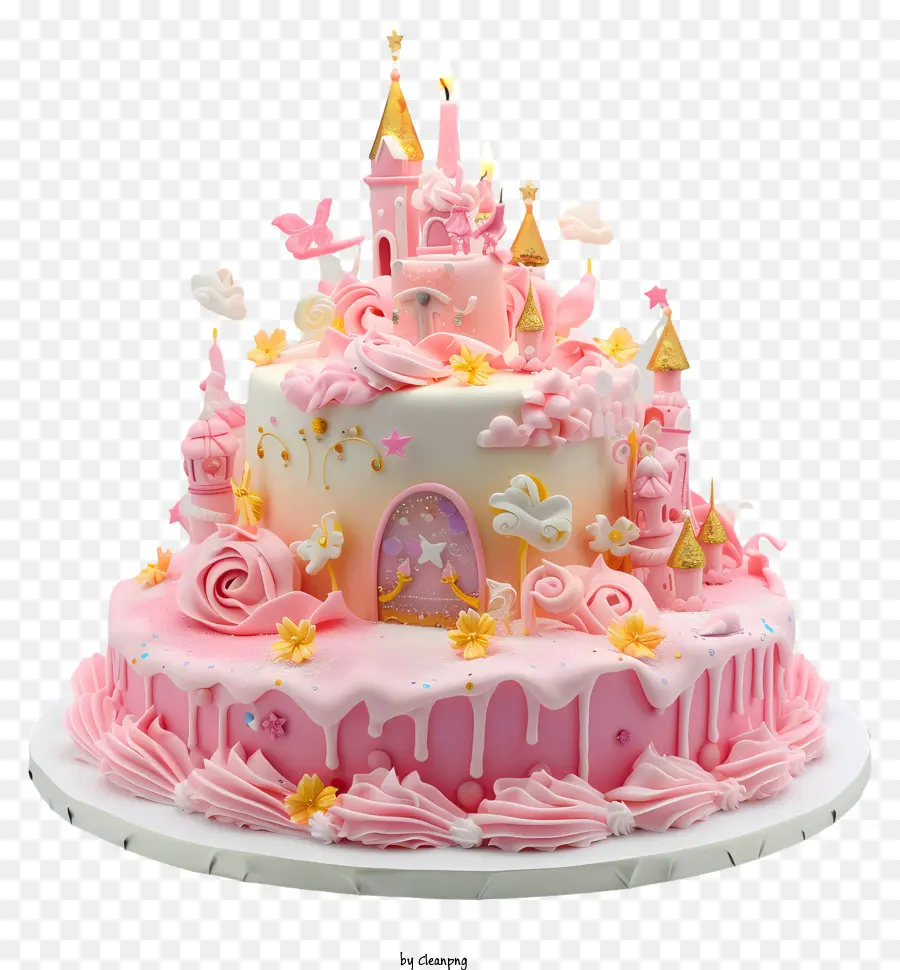 Princesa Bolo De Aniversário，A Decoração Do Bolo PNG