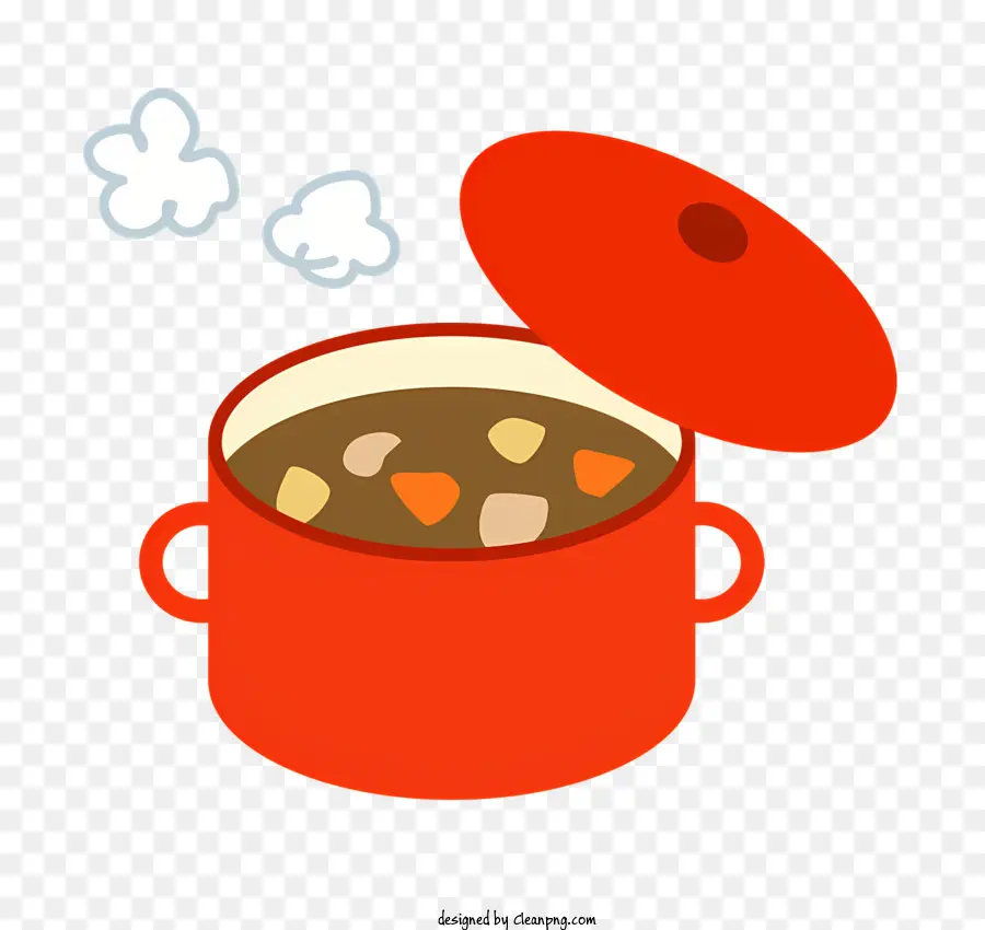 Pote De Curry，Vermelho Pote PNG