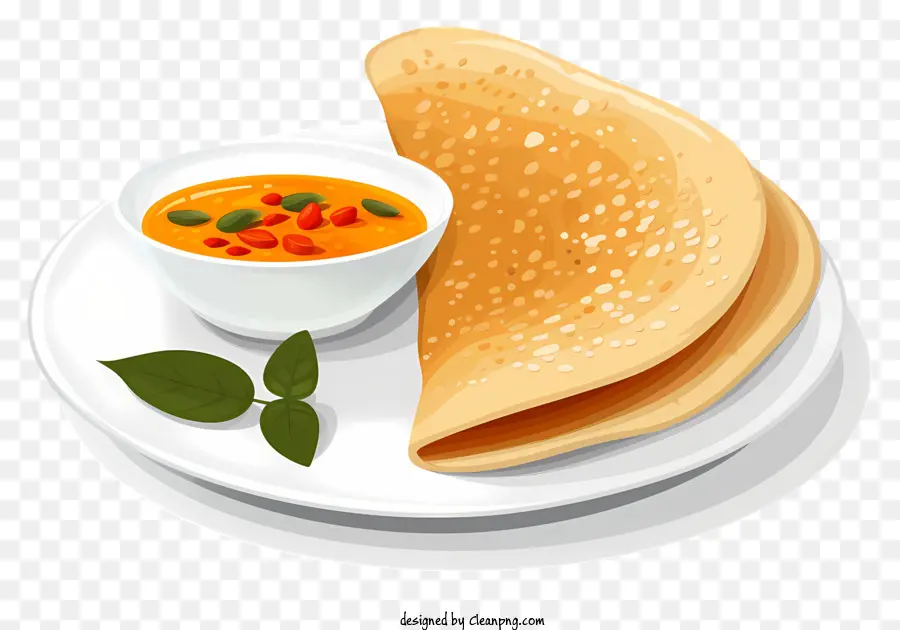 Dosa，A Culinária Indiana PNG