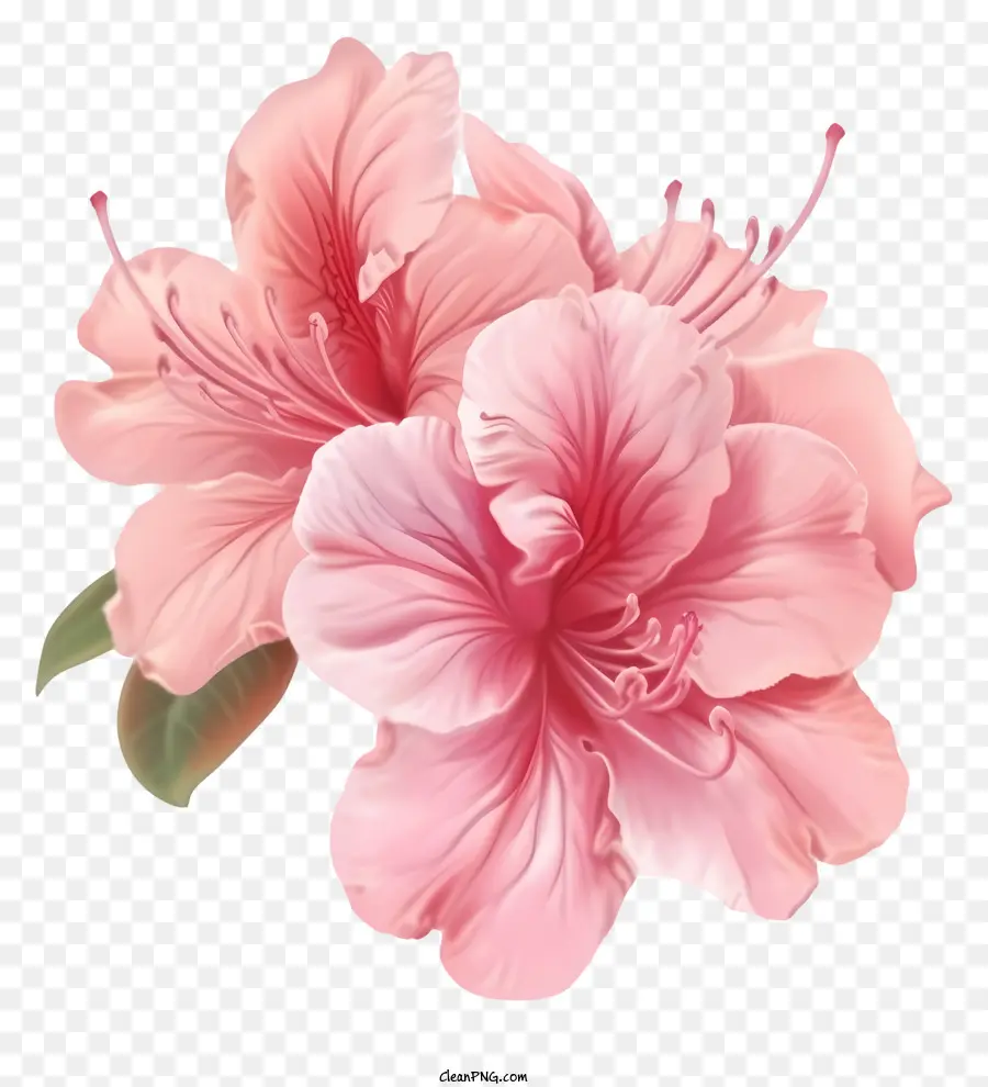 Flor Azalea Elegante E Elegante，Rosas Cor De Rosa PNG