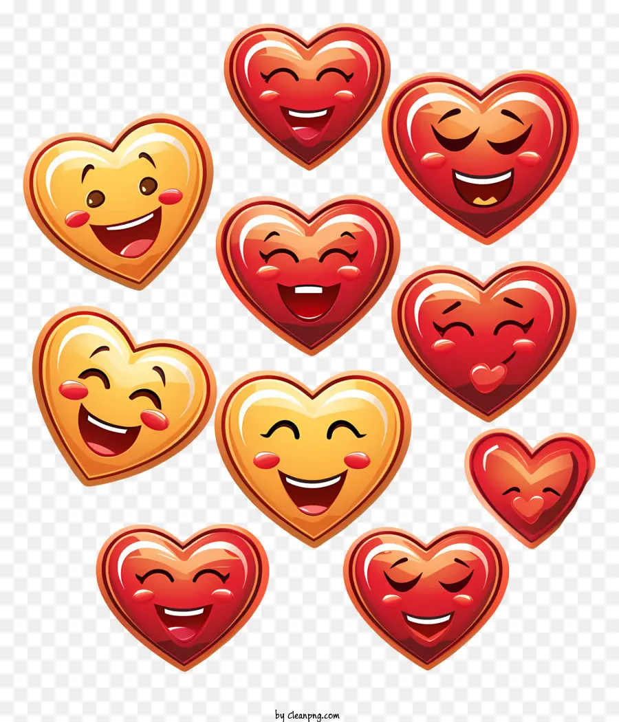 Dando Corações Dia，Emoticons De Coração PNG