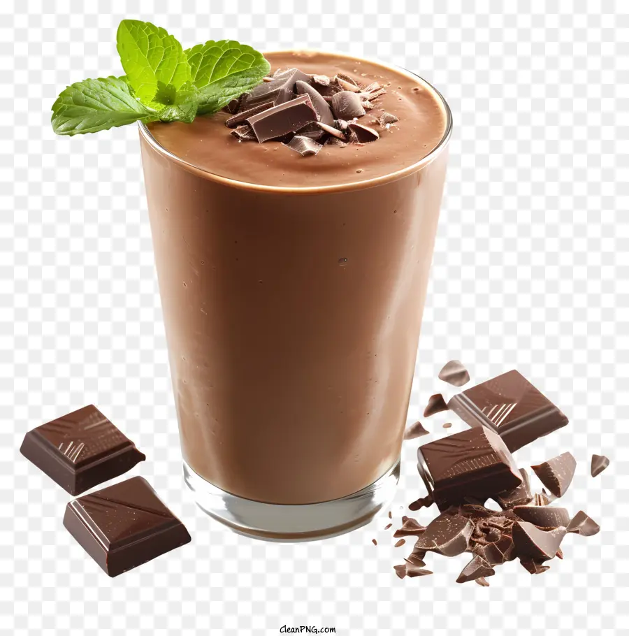 Dia Da Hortelã De Chocolate，Chocolate Batido PNG