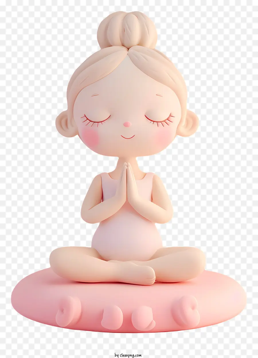 Clay Yoga Pose，Meditação PNG