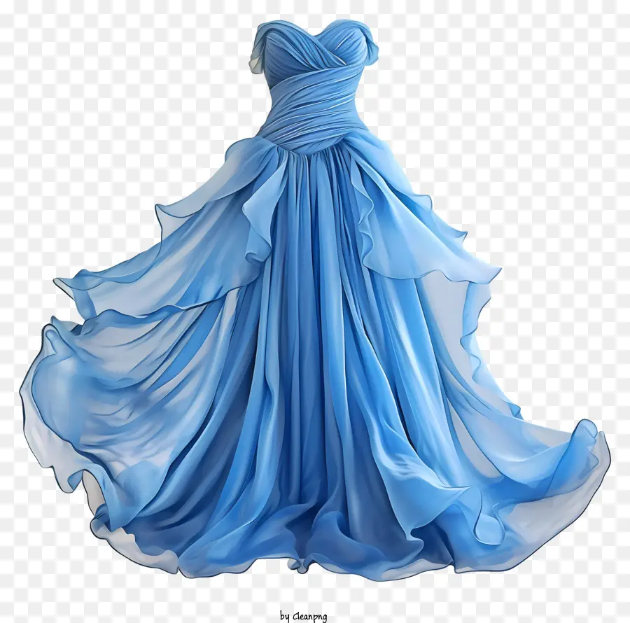 Vestido Em Dia Azul，Vestido Formal Azul PNG