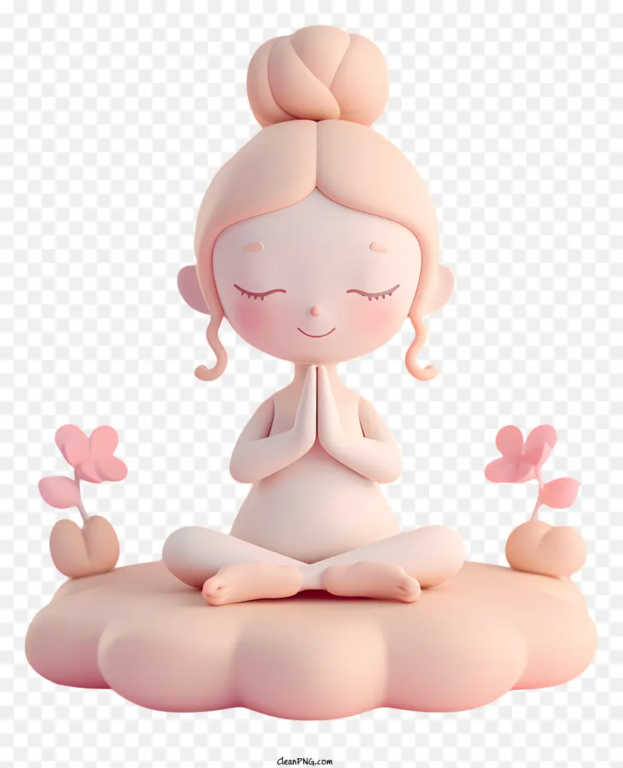 Clay Yoga Pose，Young Girl PNG
