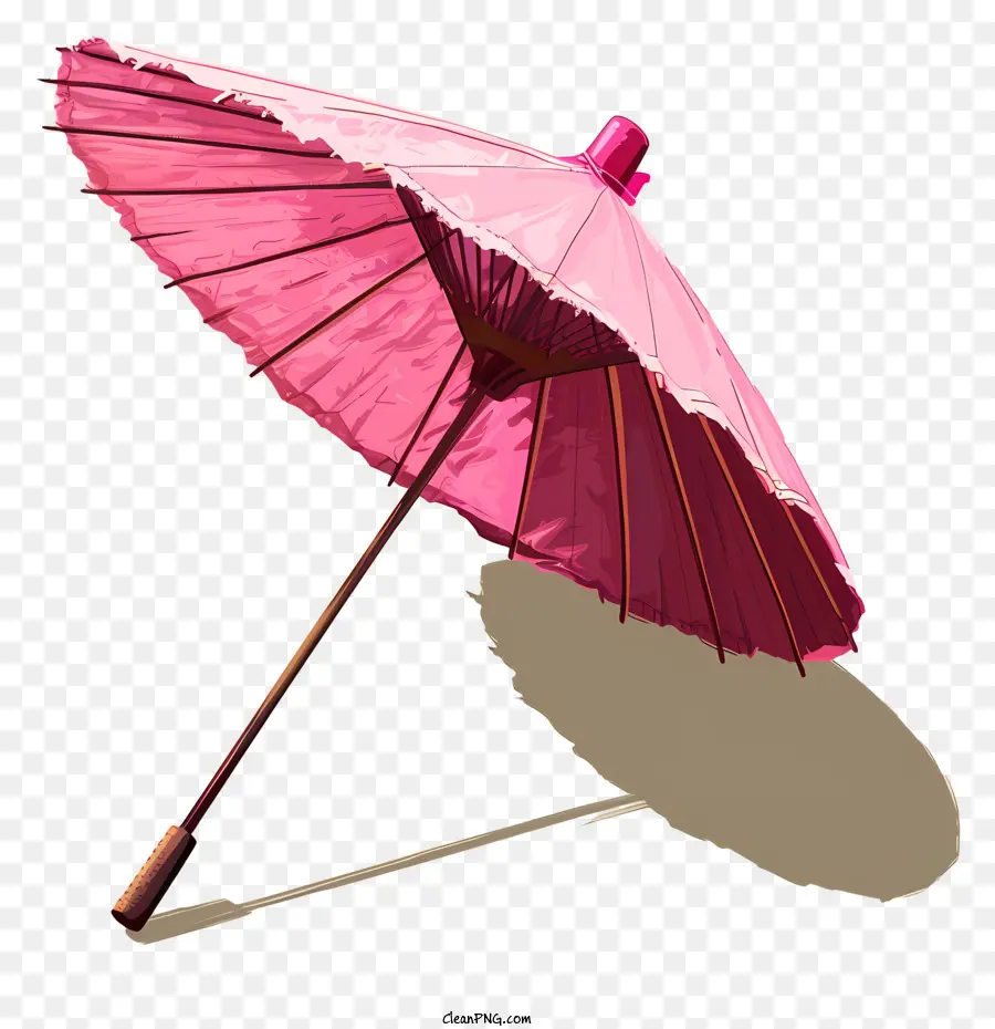 Parasol De Papel Rosa，Guarda Chuva Cor De Rosa PNG