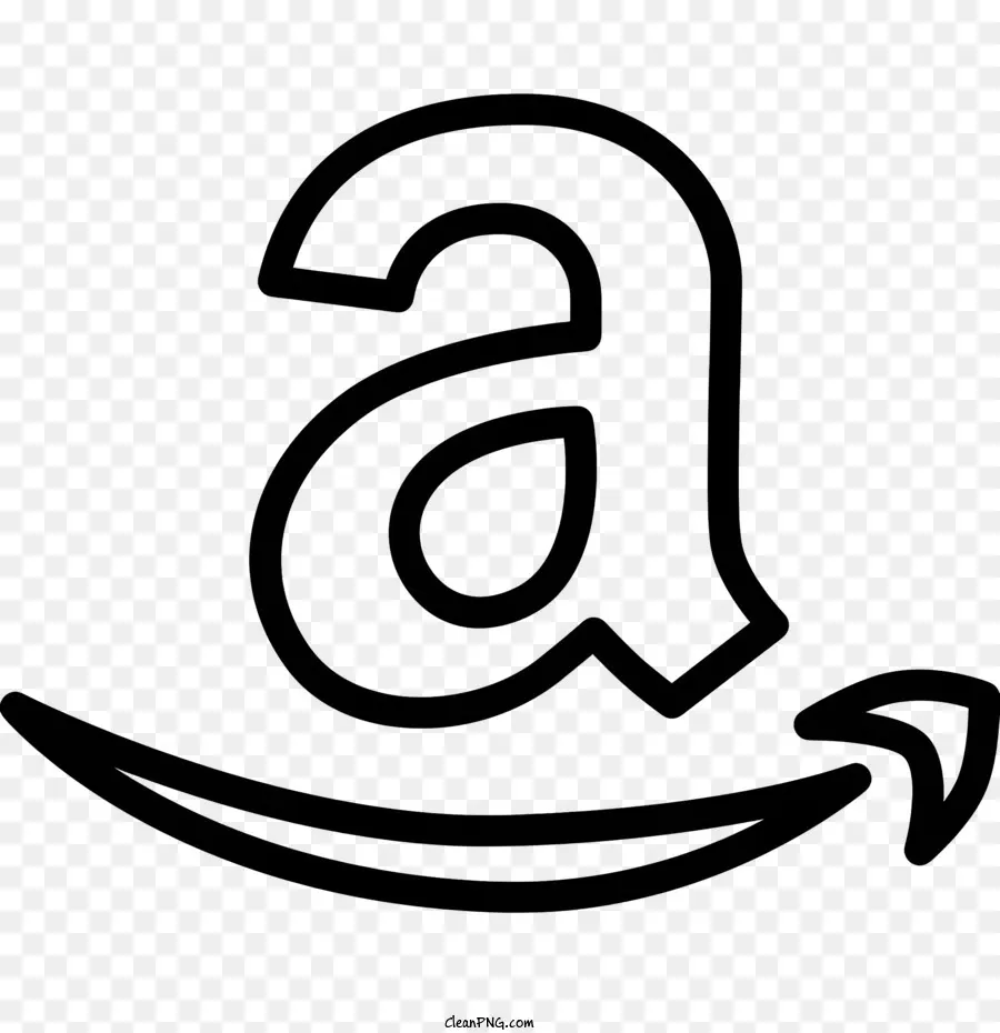 Amazon Logotipo，Black Background PNG