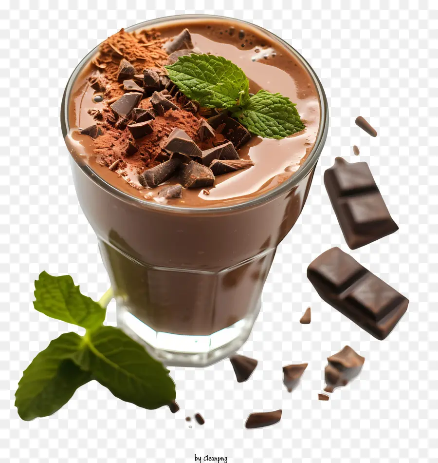 Dia Da Hortelã De Chocolate，Milkshake De Chocolate PNG