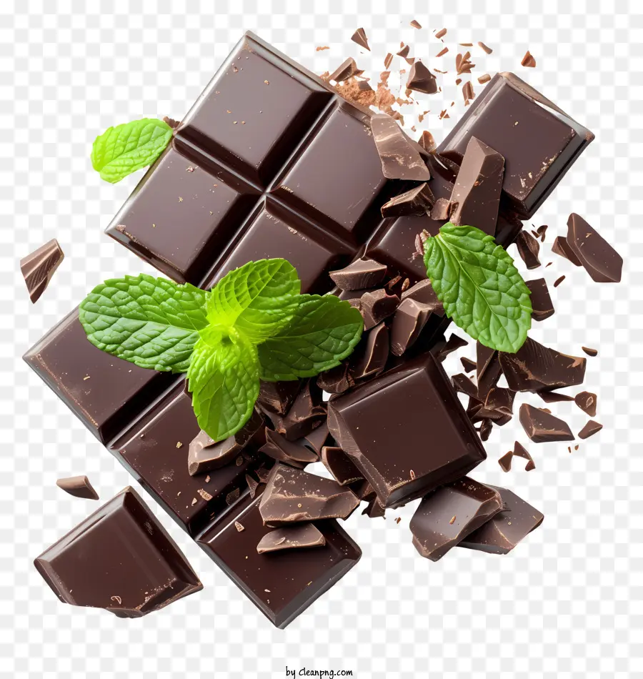 Dia Da Hortelã De Chocolate，Barras De Chocolate PNG