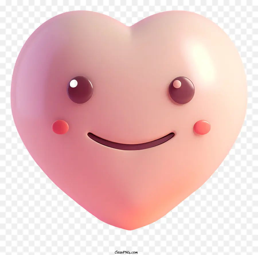 Coração Emoji，Coração 3d Renderizado PNG