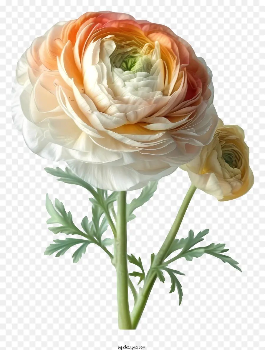 Flor Ranunculus Elegante Realista，Flor PNG