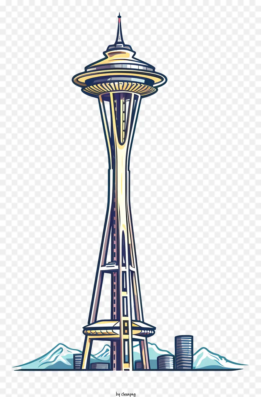 Space Needle，Torre PNG