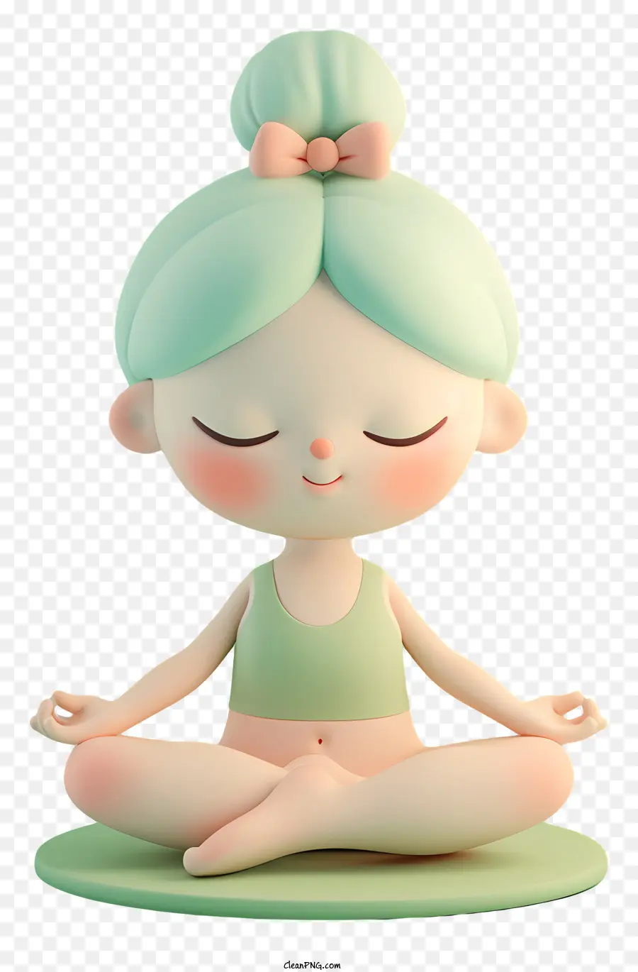 Clay Yoga Pose，Meditação PNG