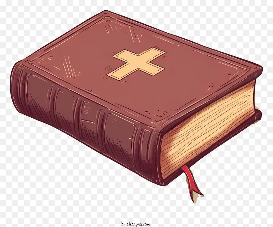 Livro Da Bíblia Sagrada，Cruz Vermelha PNG