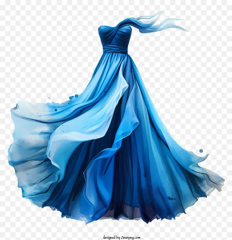 Vestido Em Dia Azul，Vestido Azul PNG