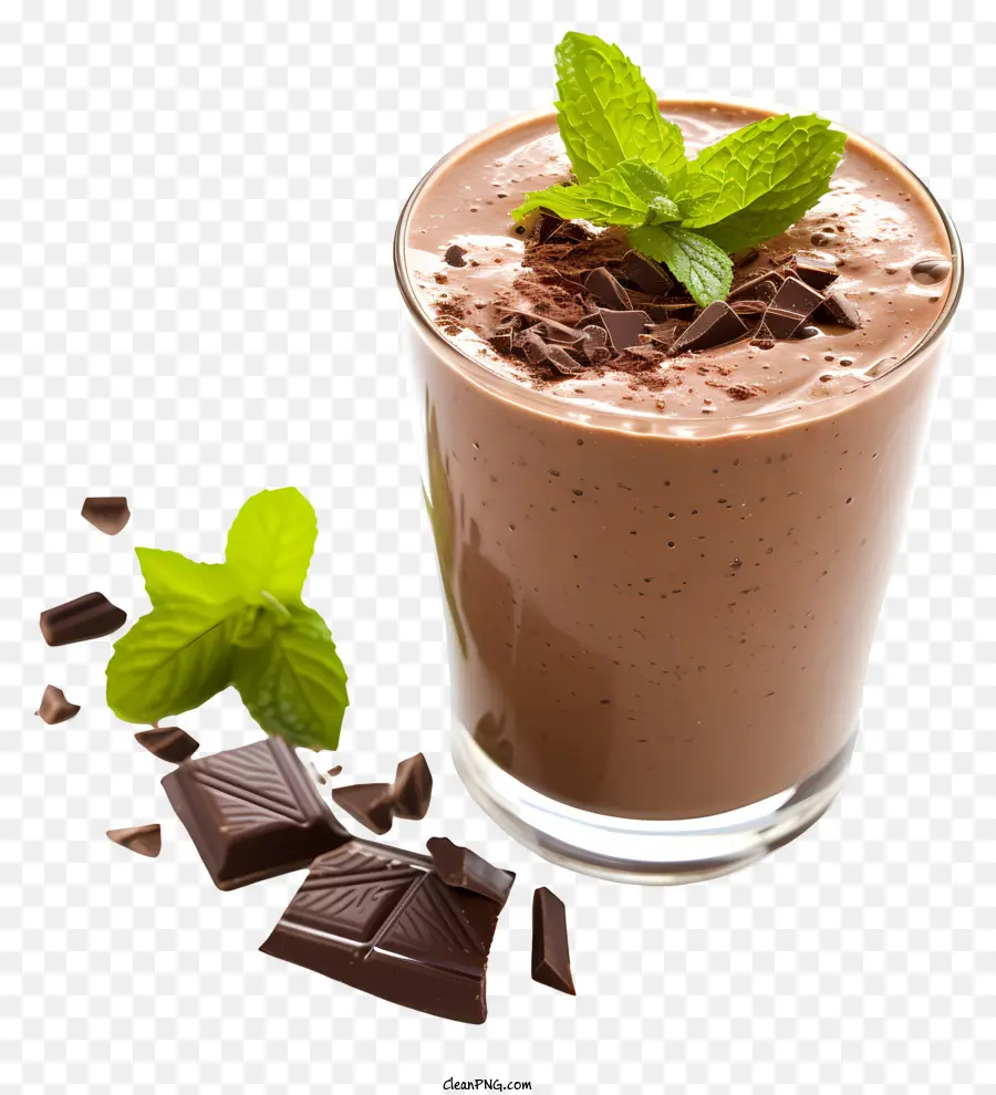 Dia Da Hortelã De Chocolate，Chocolate Batido PNG