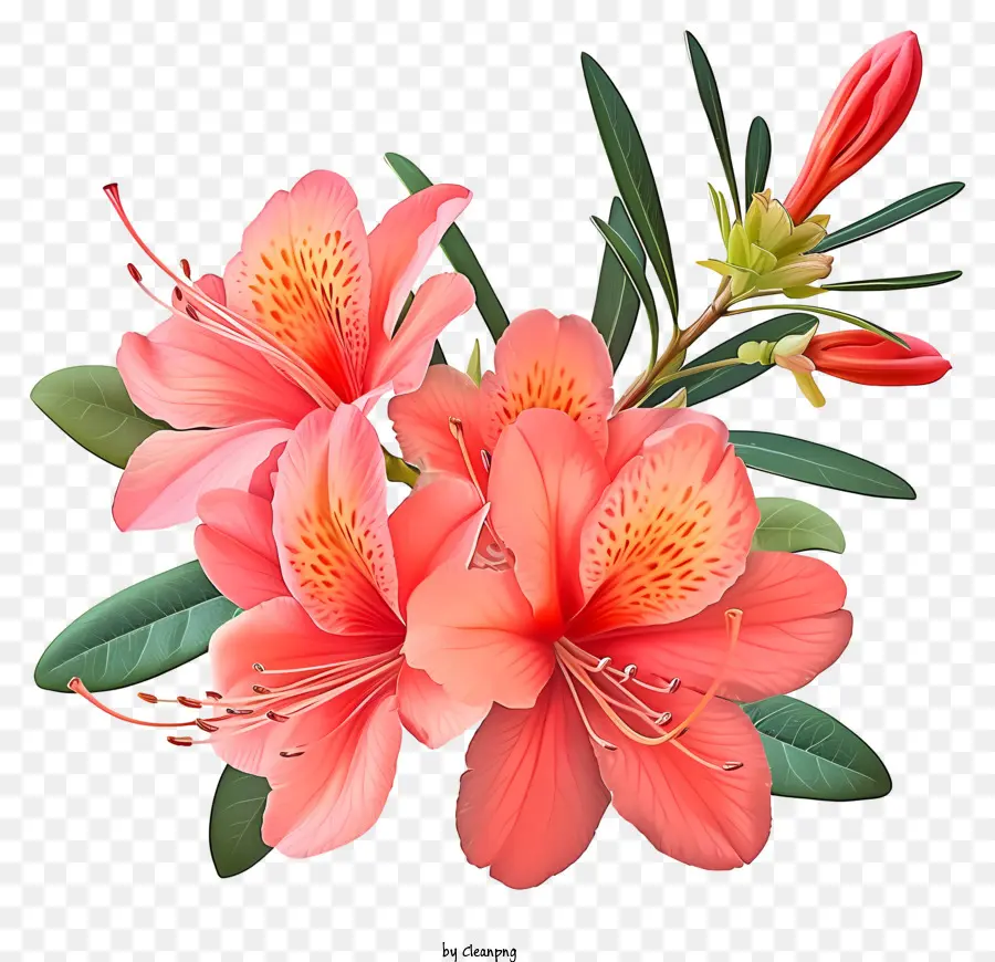 Icon Elegante De Flor Azalea，Flores De Azálea Rosa PNG