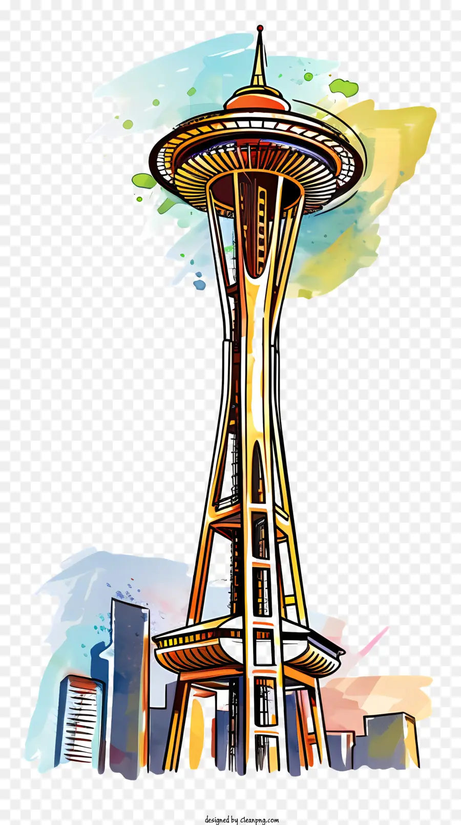 Space Needle，Torre De Seattle PNG
