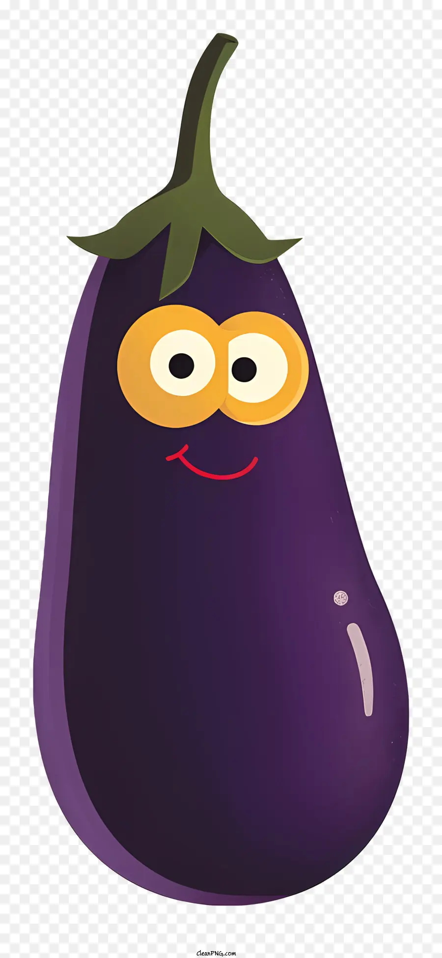 Cartoon Berinjela，Roxo Berinjela PNG