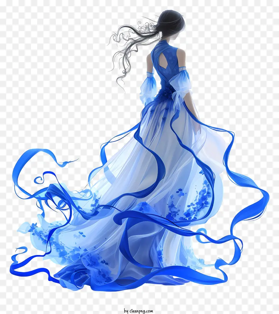 Vestido Em Dia Azul，Mulher PNG