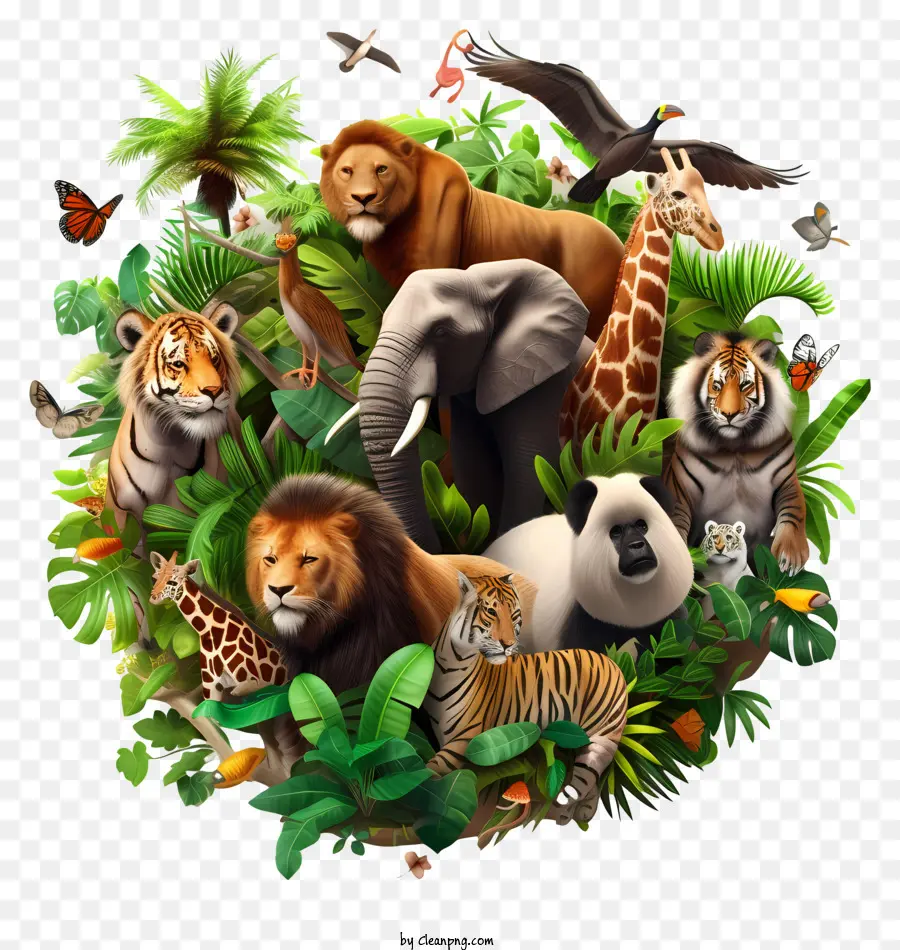 World Wildlife Dia，A Vida Selvagem PNG
