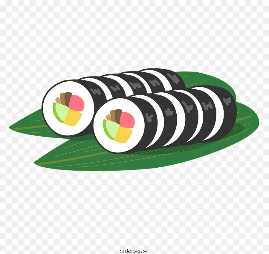 Alimentos，Rolos De Sushi PNG