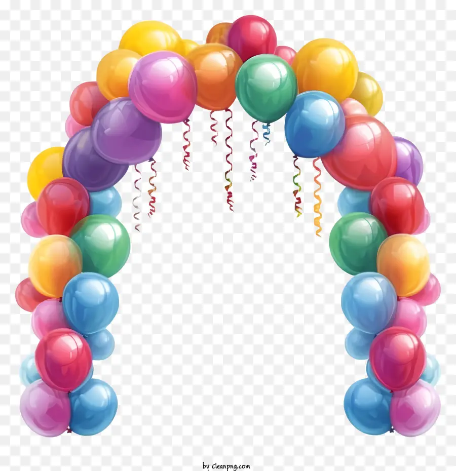 Ícone Do Arco Do Balão De Aniversário，Arco De Balão PNG