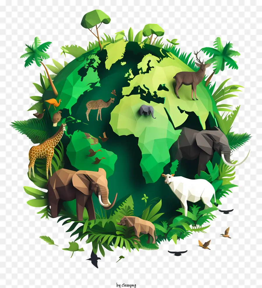 World Wildlife Dia，Earth PNG