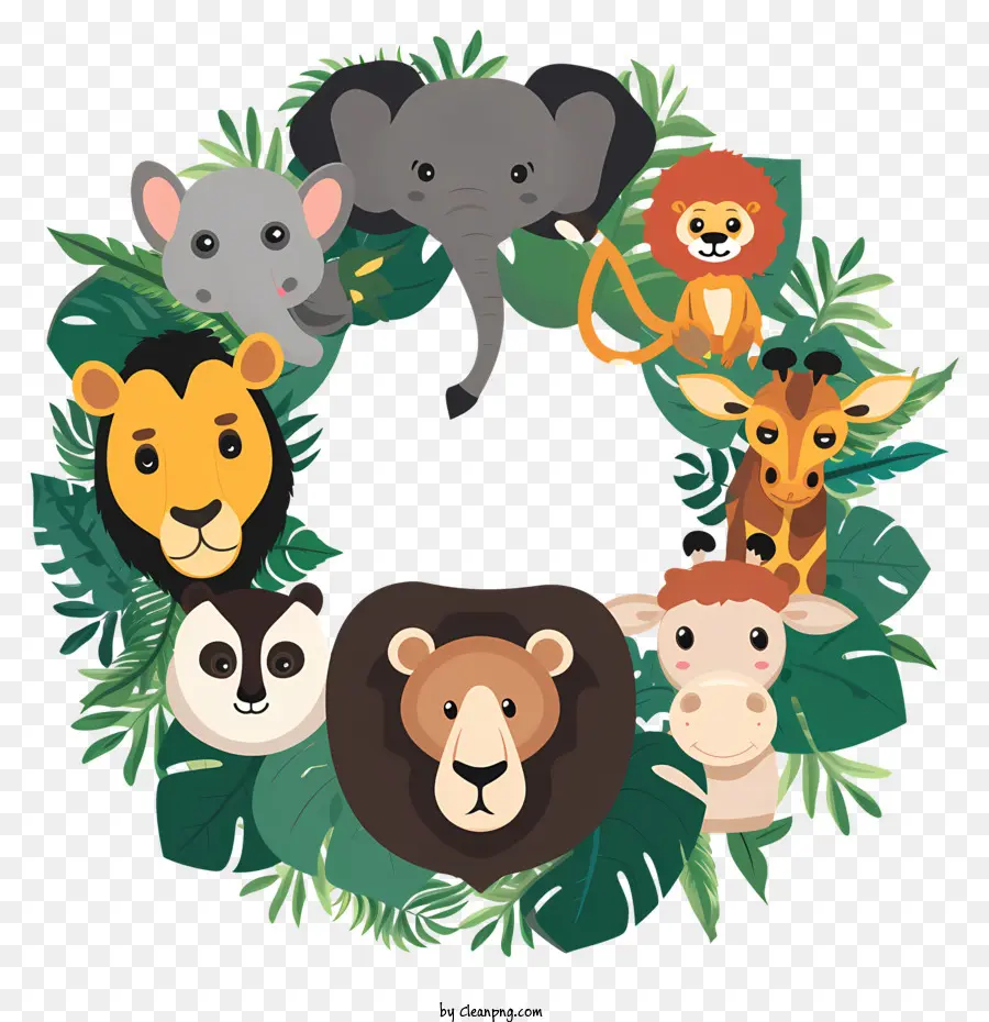 World Wildlife Dia，Coroa De Animais PNG