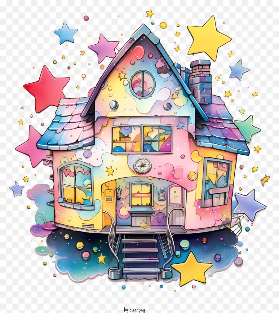 House，Cartoon Casa PNG