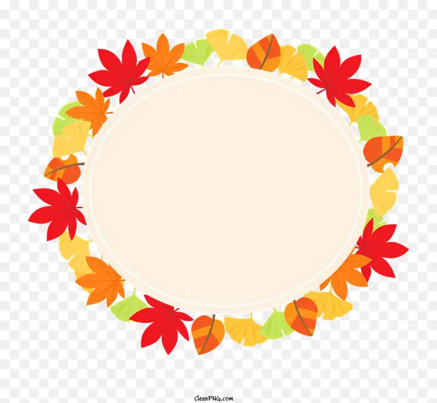 Quadro De Folhas De Outono，Autumn Leaves PNG