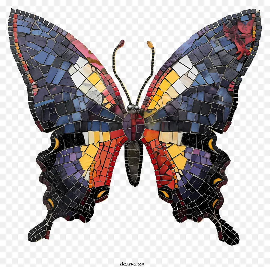 Aprenda Sobre O Dia Das Borboletas，Borboleta Mosaico PNG