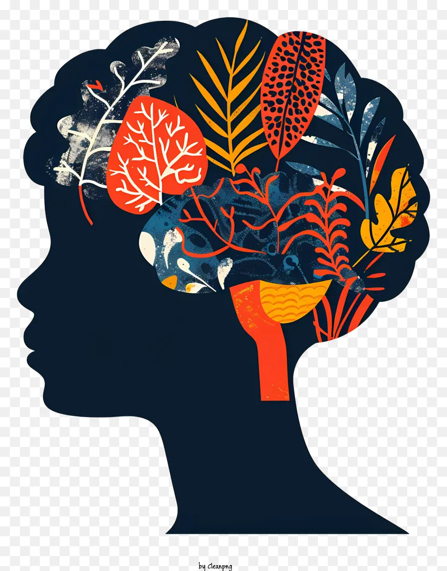Mente Cérebro，Ilustração Do Cérebro Humano PNG