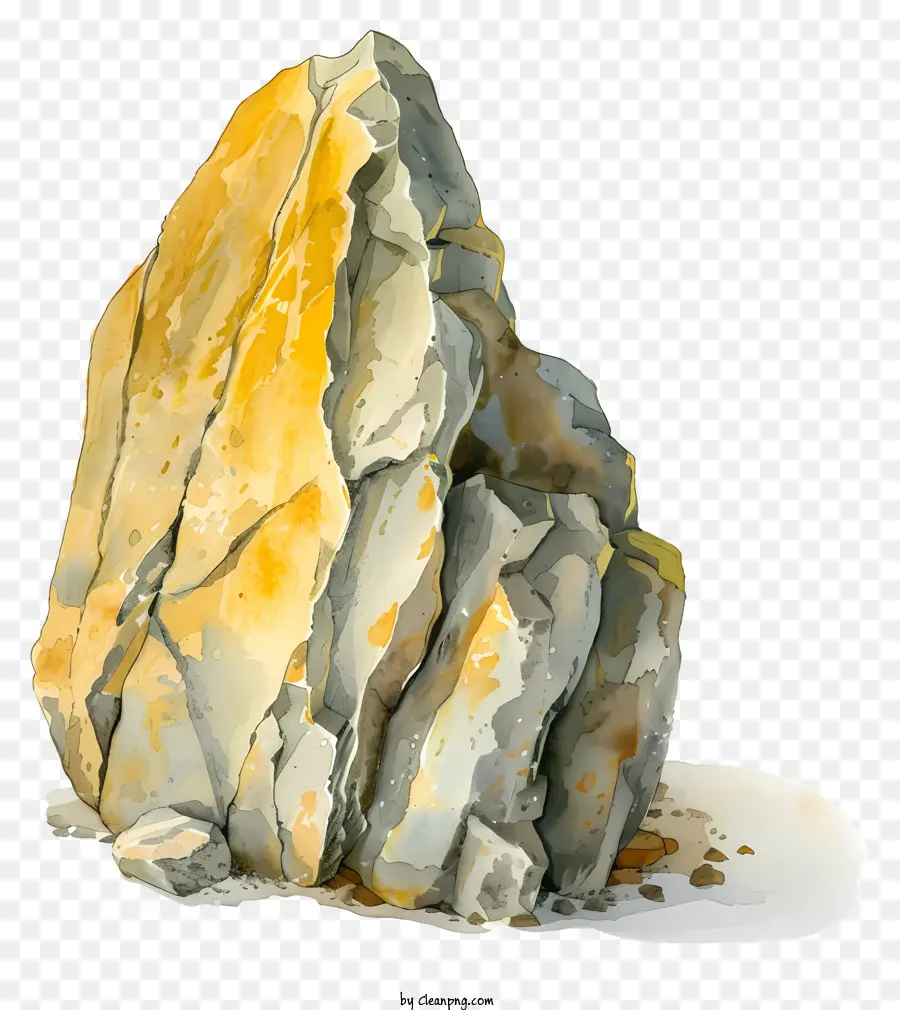 Rock，Amarelo PNG