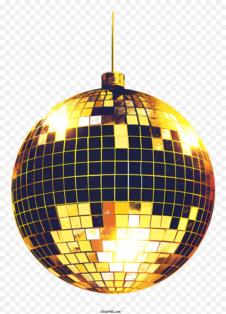 Bola De Discoteca，Bola De Disco Golden PNG