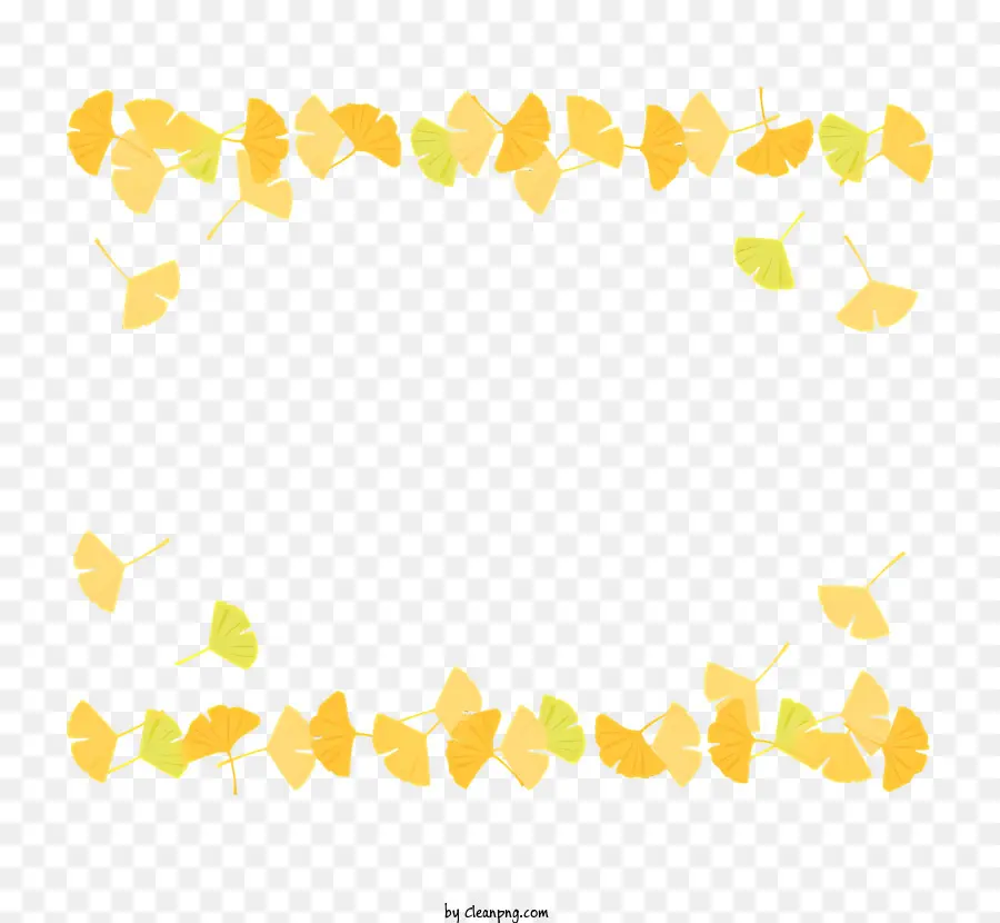 Quadro De Folhas De Outono，Imagem Em Preto E Branco PNG