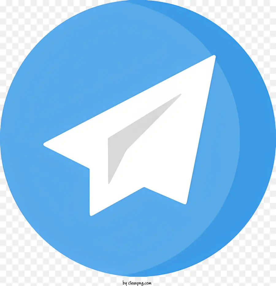 Telegrama De Logotipo，Círculo Azul PNG