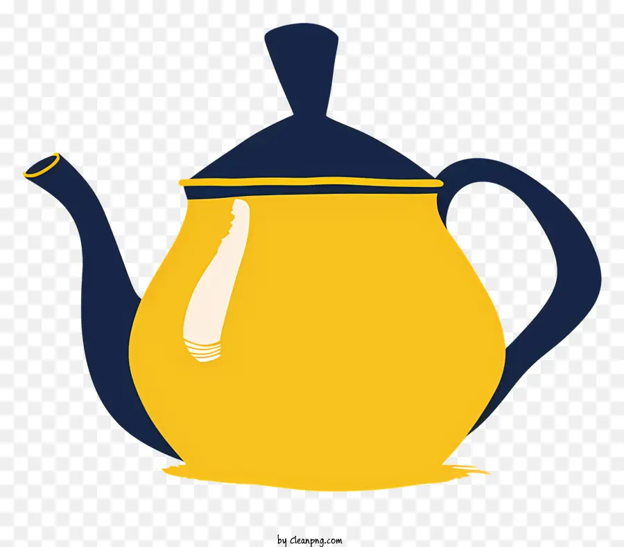 Bule De Chá，Bule De Chá Amarelo PNG
