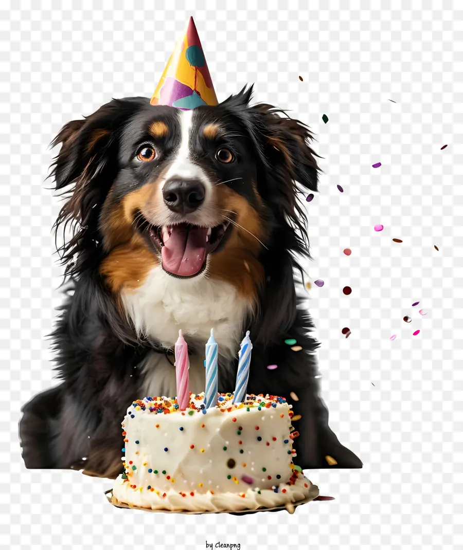Aniversário De Animais De Estimação，Cachorro Com Bolo PNG