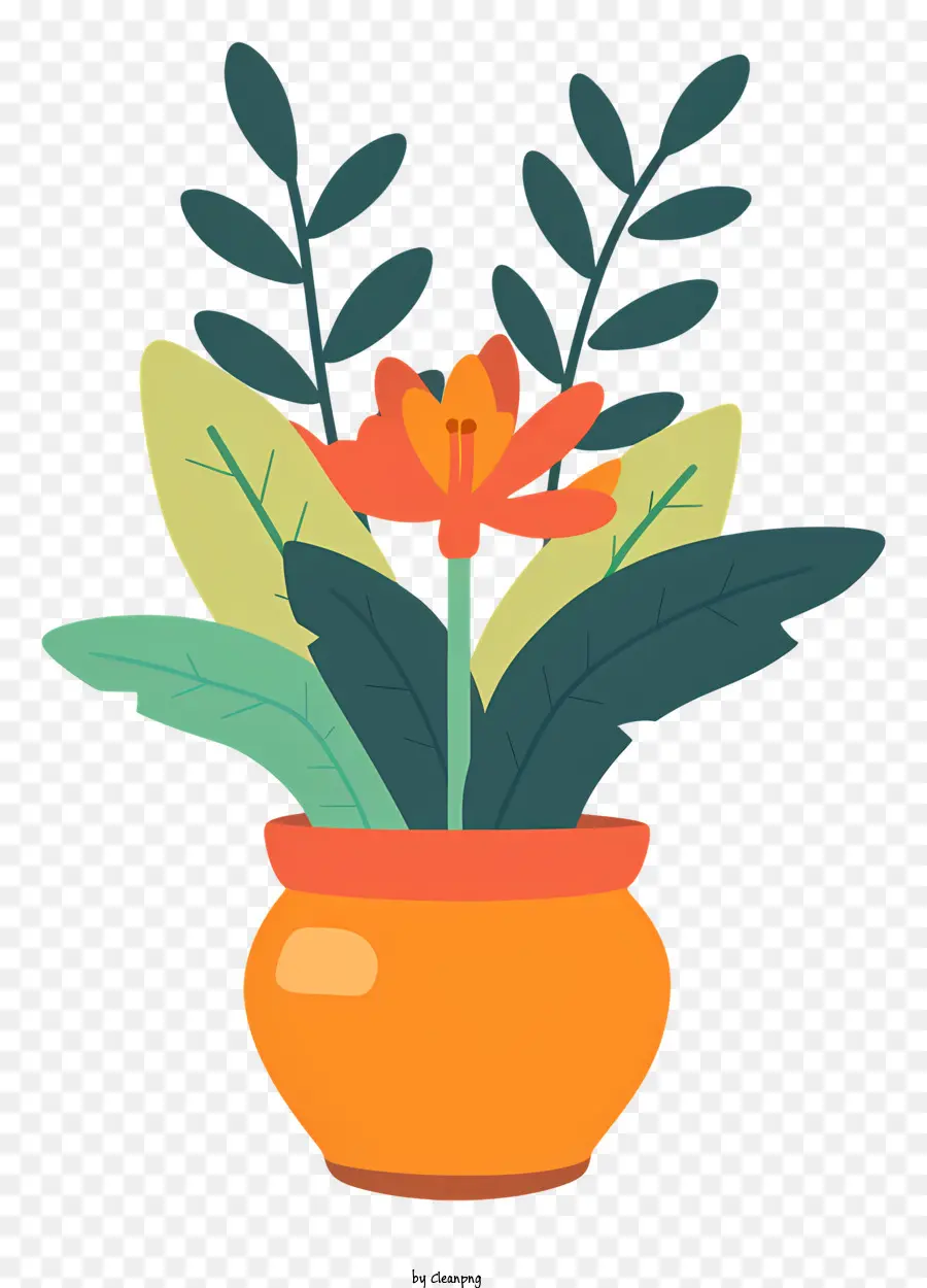 Moderno Vaso De Flores，Um Vaso De Planta PNG