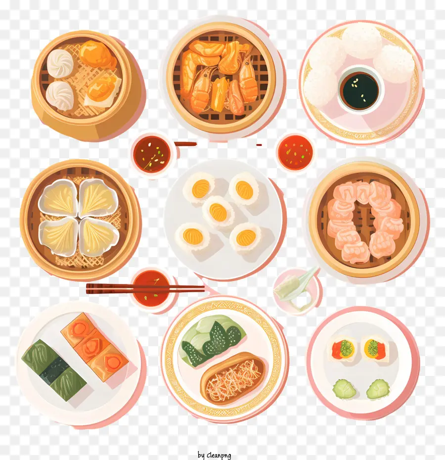 Comida Chinesa，Pratos Chineses PNG